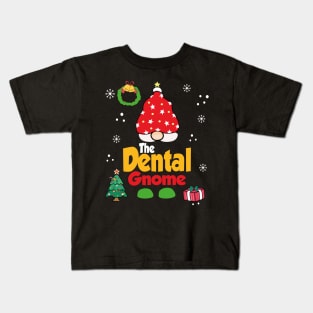 Dentist Gnome Funny Xmas Family Group Pj Kids T-Shirt